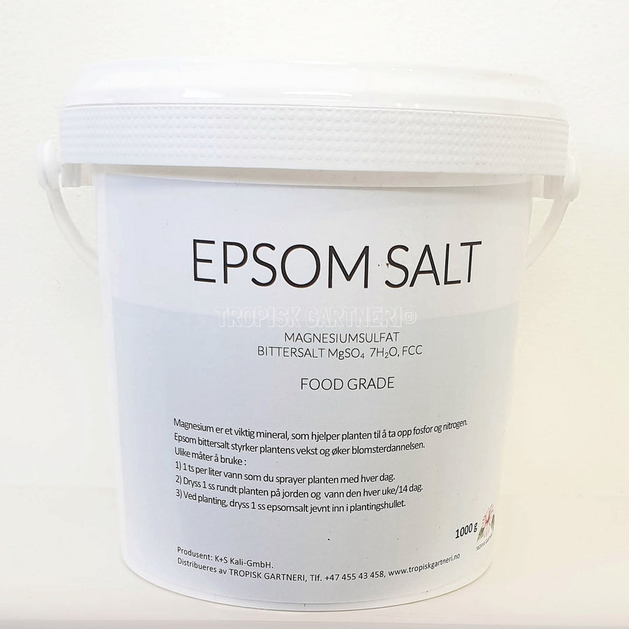 Epsom Bittersalt - Food Grade - i bøtte